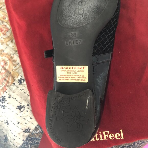 BeautiFeel Mary Jane Patent Leather & Suede Size 39/8.5 - Picture 9 of 11